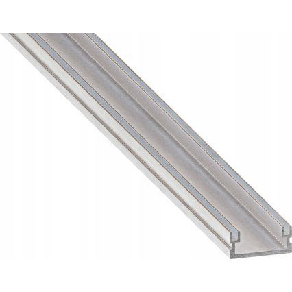 Indbygningsprofil til LED-strips 1 m sølv/hvid