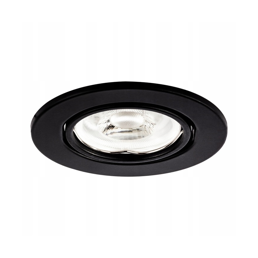 Indbygningsspot 1x GU10/MR16/10W/230V, Ø 9 cm, sort