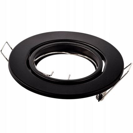 Indbygningsspot 1x GU10/MR16/10W/230V, Ø 9 cm, sort