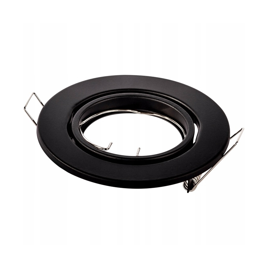 Indbygningsspot 1x GU10/MR16/10W/230V, Ø 9 cm, sort