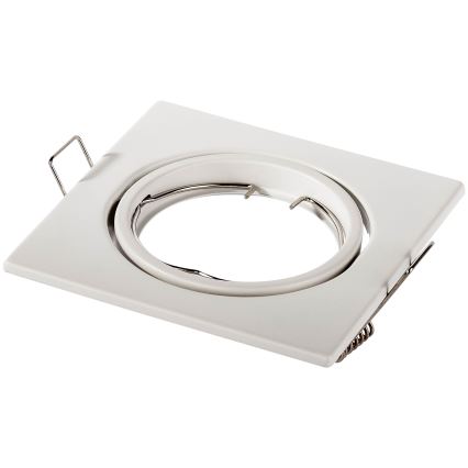 Indbygningsspot 1xGU10/MR16/10W/230V 9x9 cm hvid