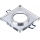 Indbygningsspot 1xGU10/MR16/10W/230V 9x9 cm poleret krom