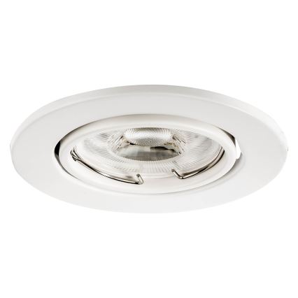 Indbygningsspot 1xGU10/MR16/10W/230V, Ø 9 cm, hvid