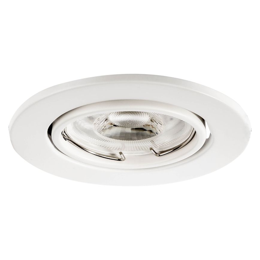 Indbygningsspot 1xGU10/MR16/10W/230V, Ø 9 cm, hvid