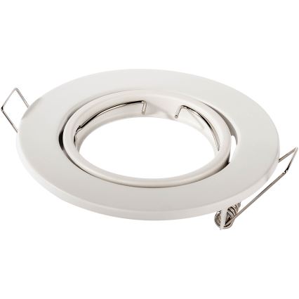 Indbygningsspot 1xGU10/MR16/10W/230V, Ø 9 cm, hvid