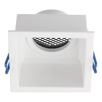 Indbygningsspot GU10 9x9 cm hvid