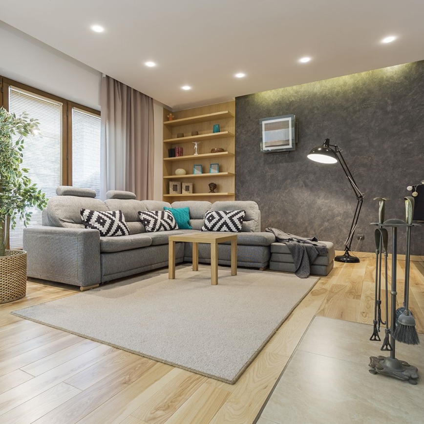 Indbygningsspot GU10 Ø 9 cm sort