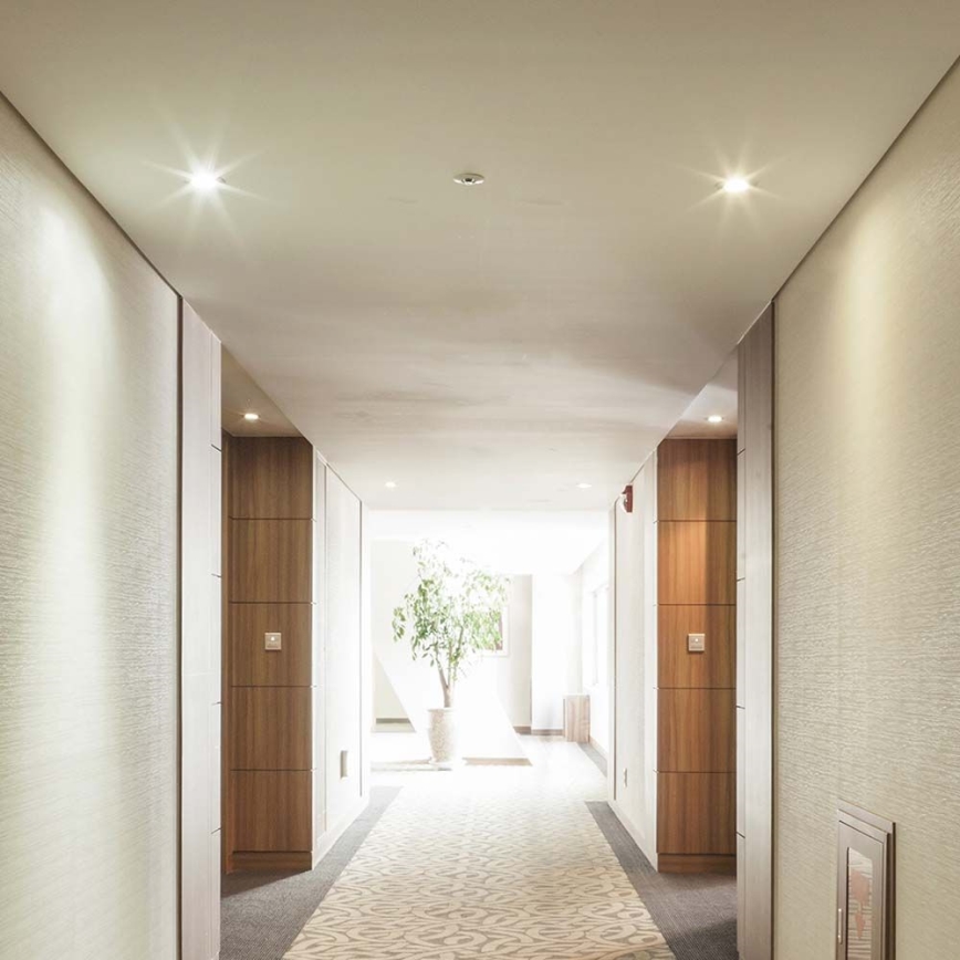 Indbygningsspot GU10 Ø 9 cm sort