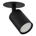 Indbygningsspot NEX 1xGU10/10W/230V sort
