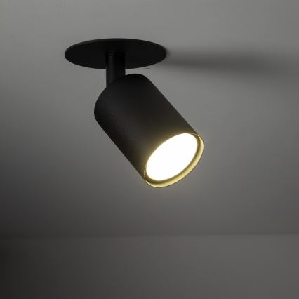 Indbygningsspot NEX 1xGU10/10W/230V sort
