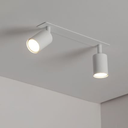 Indbygningsspot NEX 2xGU10/10W/230V hvid