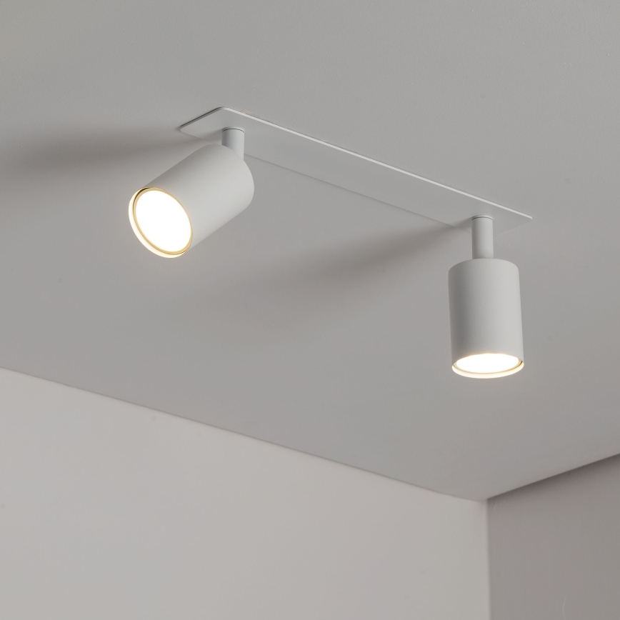Indbygningsspot NEX 2xGU10/10W/230V hvid