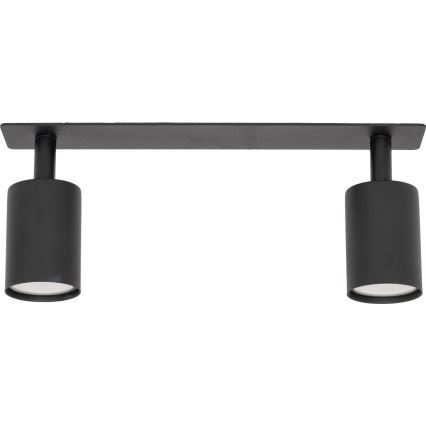 Indbygningsspot NEX 2xGU10/10W/230V sort