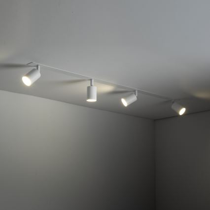 Indbygningsspot NEX 4xGU10/10W/230V hvid