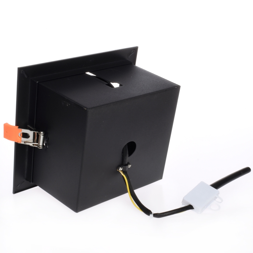 Indbygningsspot PLAZA AR111 1xGU10/12W/230V sort