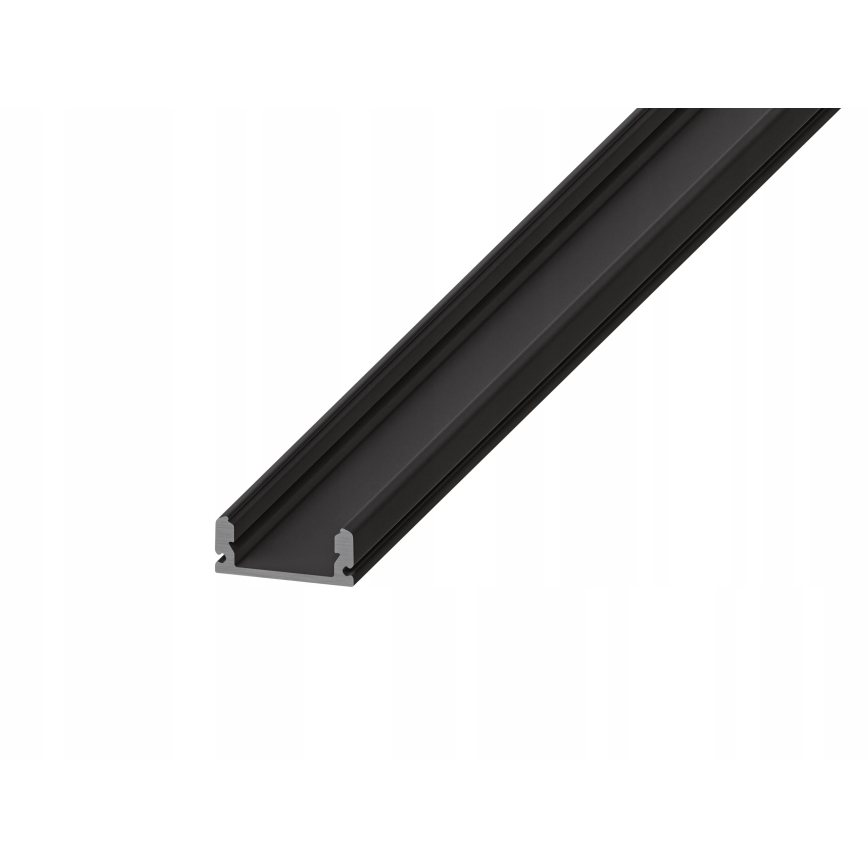 Indfældet profil til LED-strips 1 m sort/hvid