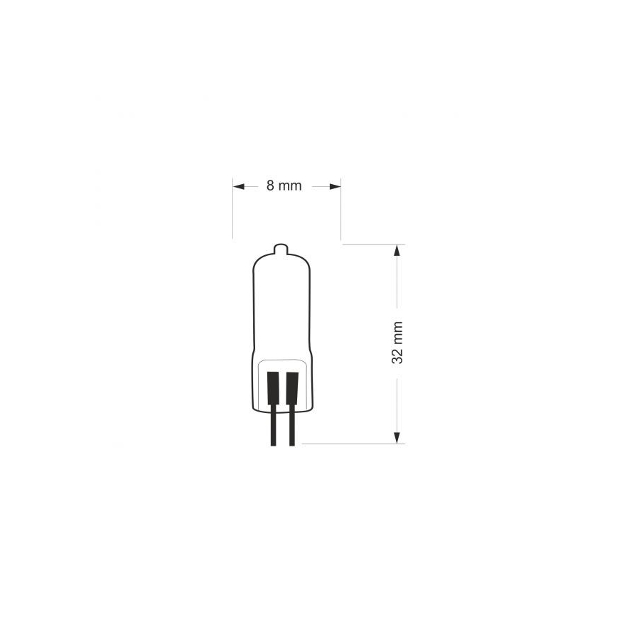 Industriel halogenpære G4/10W/12V 2800K