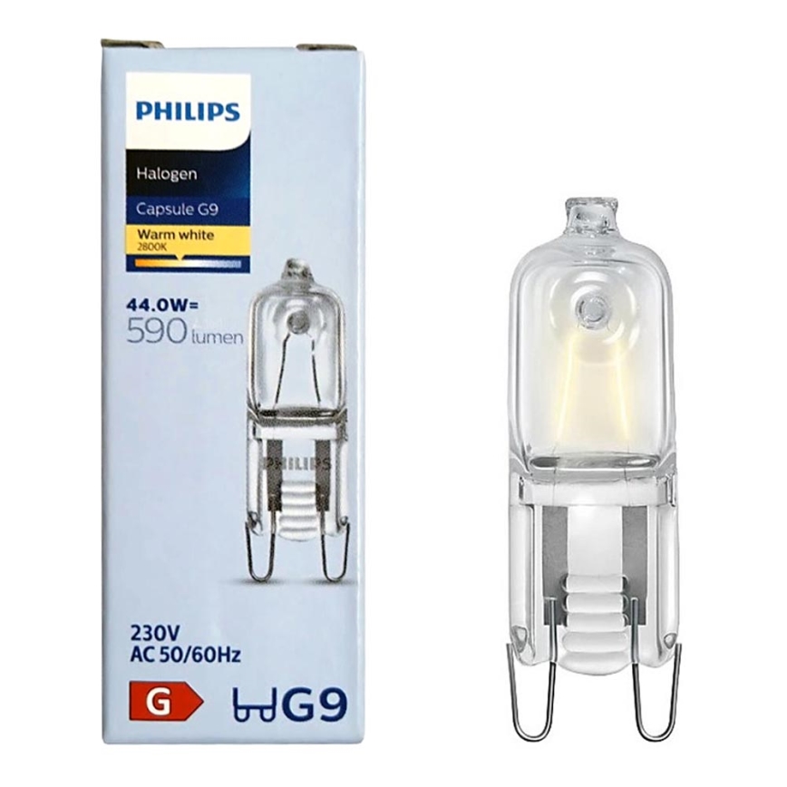 Industriel lyspære Philips G9/44W/230V 2800K