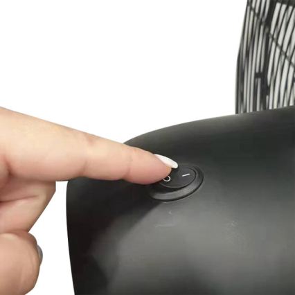 Industriel standventilator 190W/230V Ø 76 cm sort