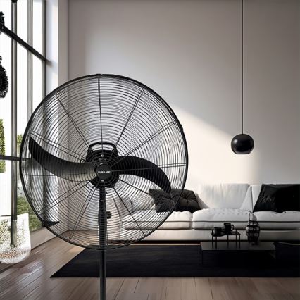Industriventilator på stativ 115 W/230 V, Ø 66 cm, sort