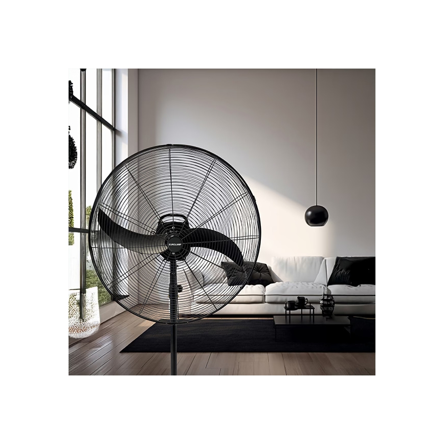Industriventilator på stativ 115 W/230 V, Ø 66 cm, sort