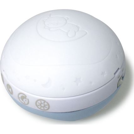 Infantino - Musikuro over seng med 3-i-1 melodi, 3xAAA, blå