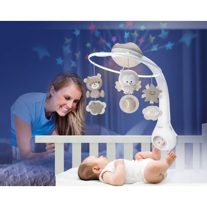 Infantino - Musikuro over tremmesengen 3-i-1 med melodi 3xAAA brun