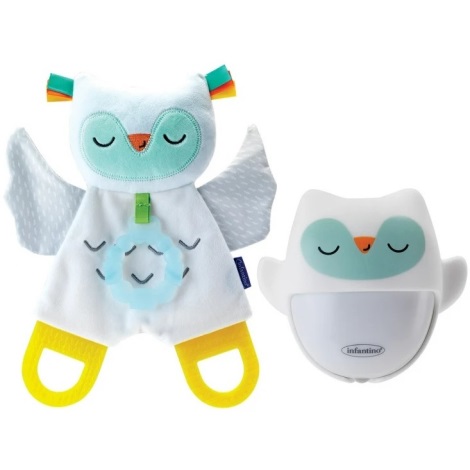 Infantino - Natlampe med lysende legetøj Owl