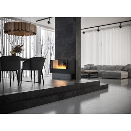 InFire - BIO pejs 110x75 cm 3 kW på begge sider