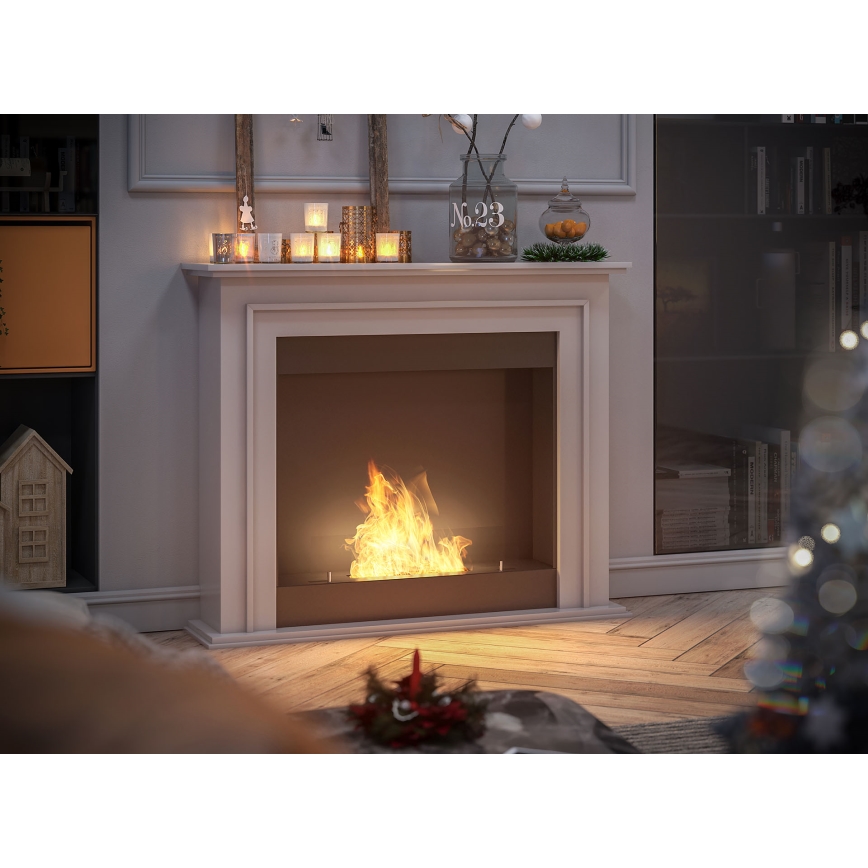 InFire - BIO pejs 90x112,5 cm 3 kW hvid