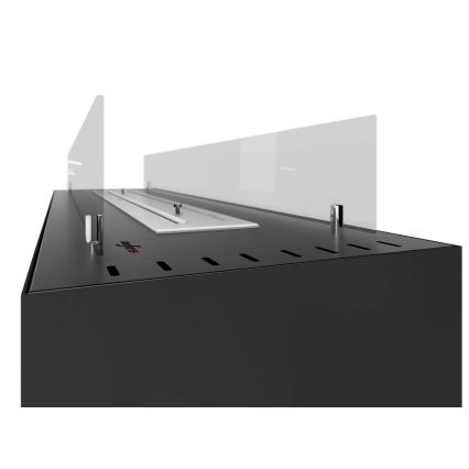 InFire - Biopejs 110x65 cm 3,5kW sort