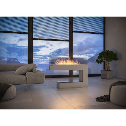 InFire - Biopejs 110x85,5 cm 3kW hvid