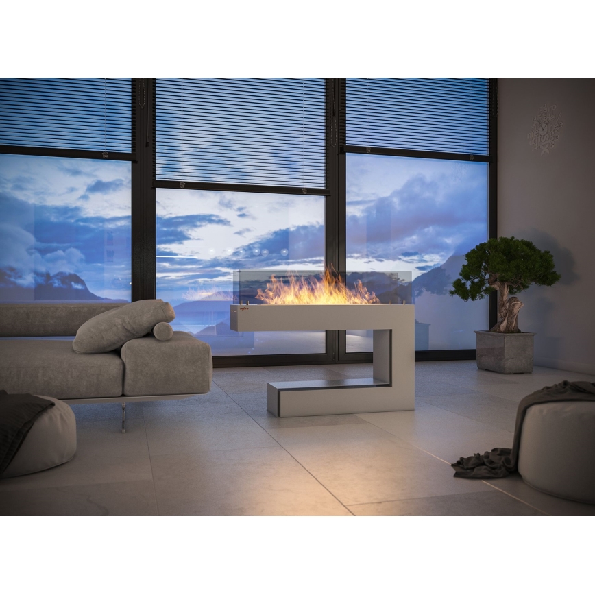 InFire - Biopejs 110x85,5 cm 3kW hvid
