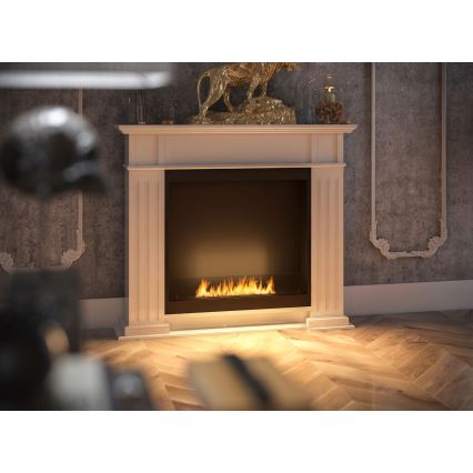 InFire - Biopejs 115x100 cm 3kW hvid