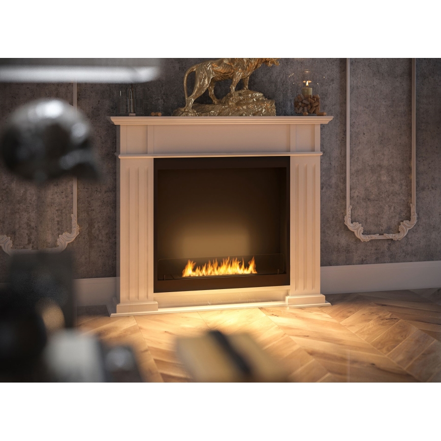 InFire - Biopejs 115x100 cm 3kW hvid