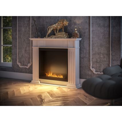 InFire - Biopejs 115x100 cm 3kW hvid