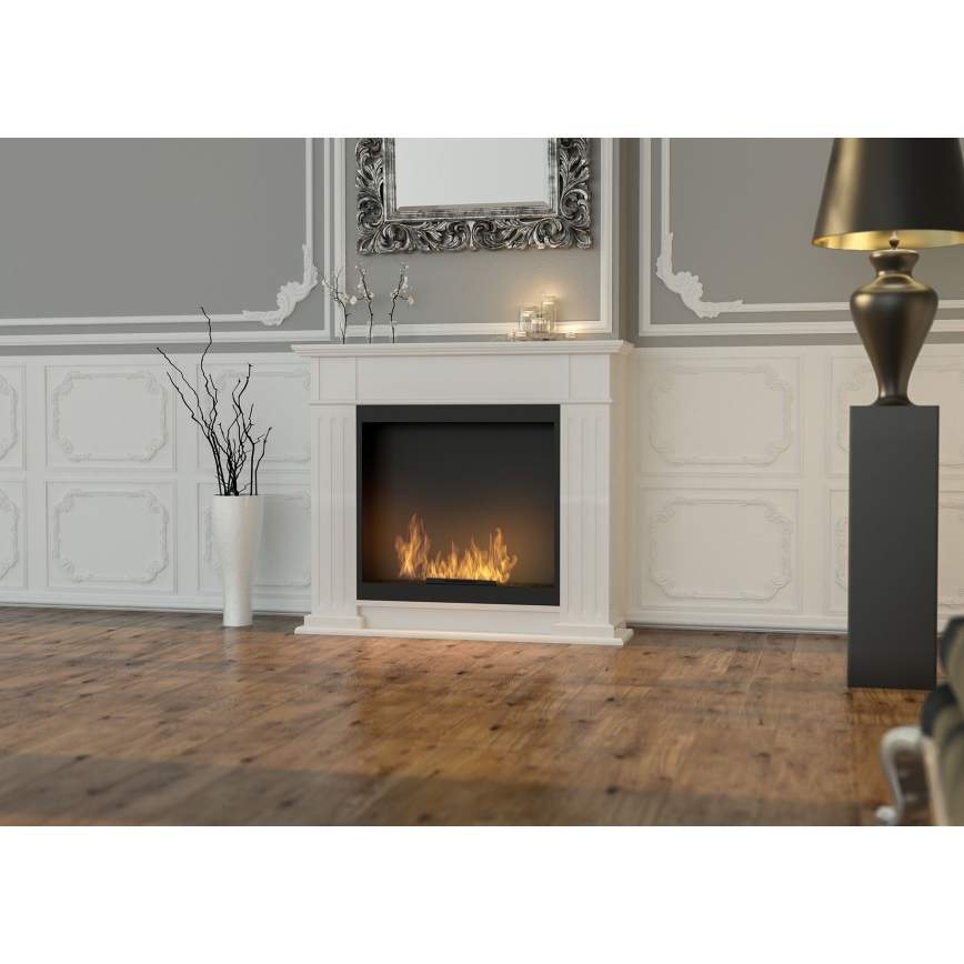 InFire - Biopejs 115x100 cm 3kW hvid