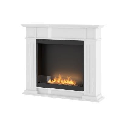 InFire - Biopejs 115x100 cm 3kW hvid