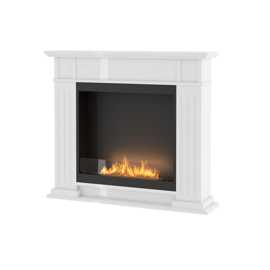 InFire - Biopejs 115x100 cm 3kW hvid