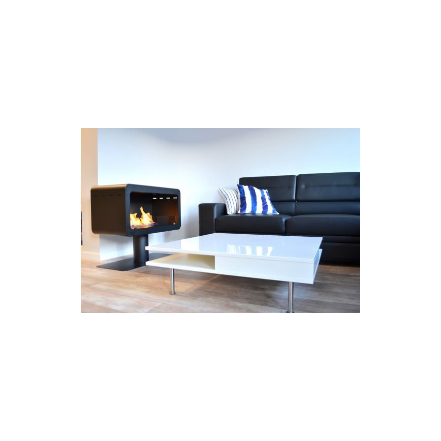 InFire - Biopejs 82,5x74,3 cm 3kW sort