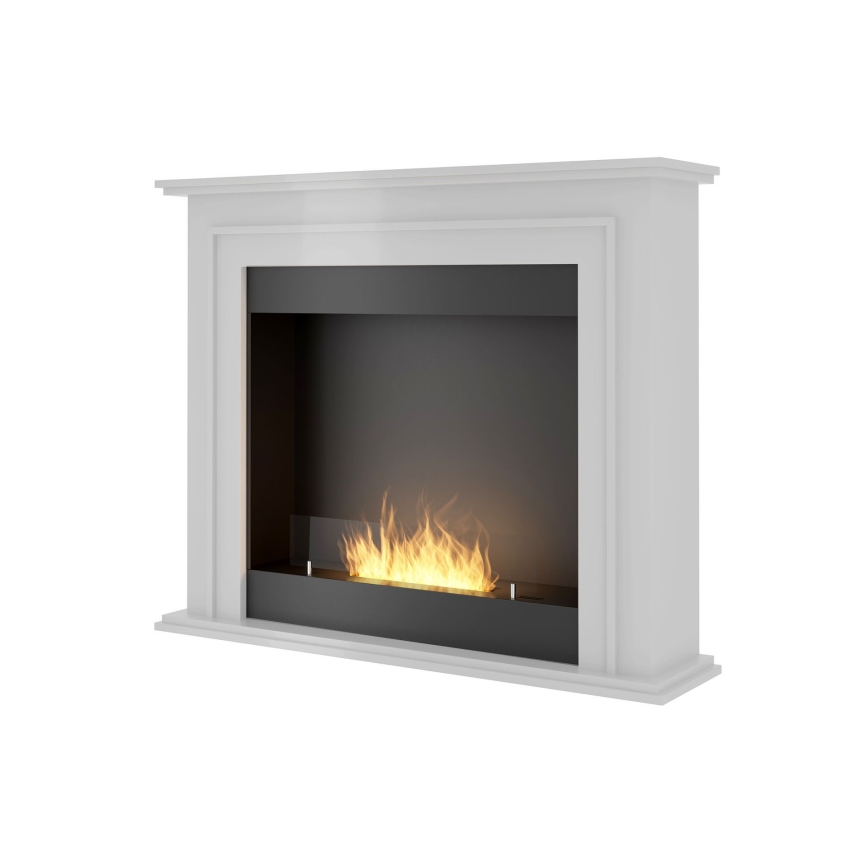InFire - Biopejs 90x112,5 cm 3kW hvid