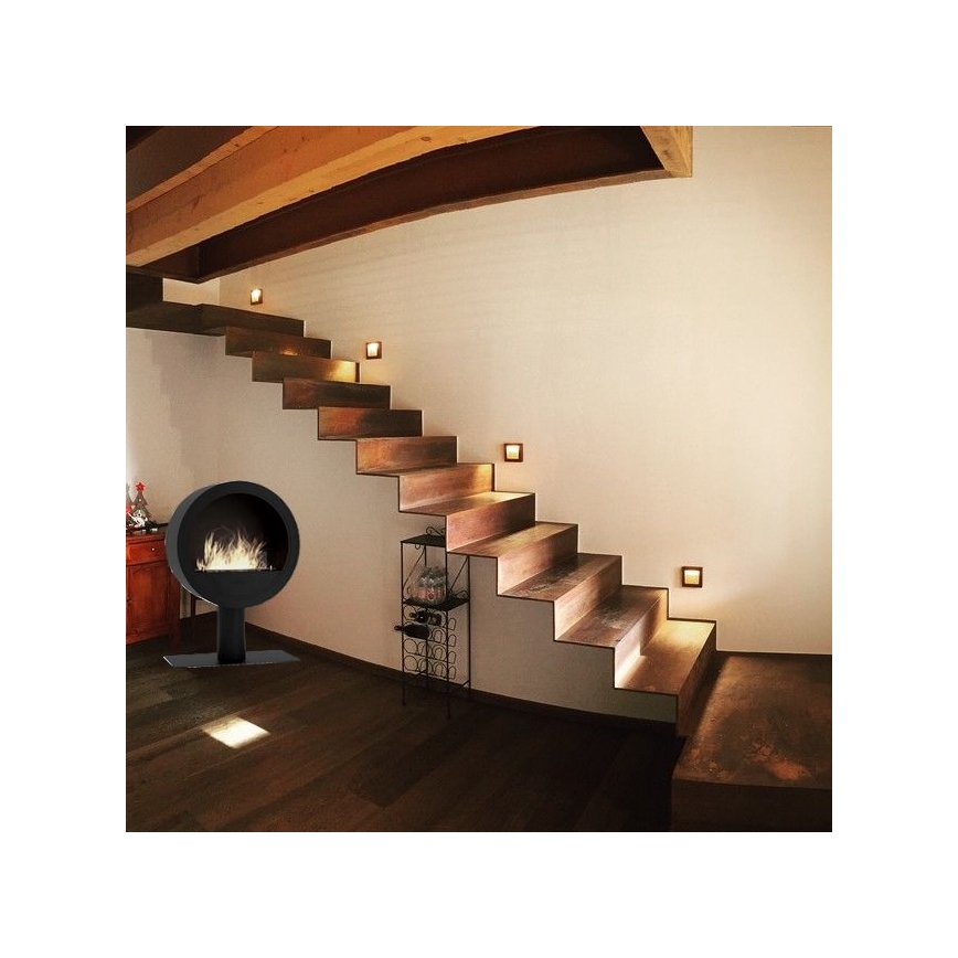 InFire - Biopejs diam. 70 cm 3kW sort