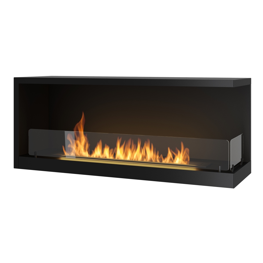InFire - Biopejs til hjørne 110x45 cm 3kW sort