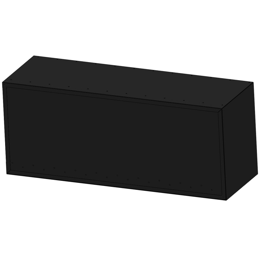InFire - Biopejs til hjørne 110x45 cm 3kW sort