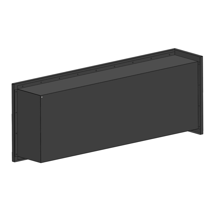 InFire - Biopejs til hjørne 45x120 cm 3kW sort