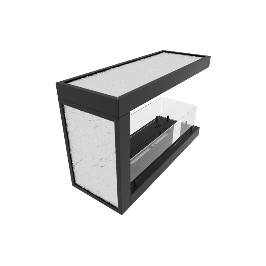 InFire - Biopejs til hjørne 80x50 cm 3kW bifacial