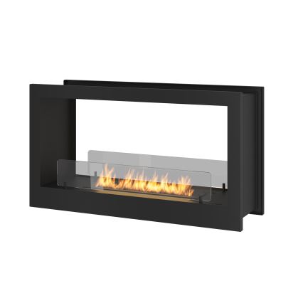 InFire - Indbygget BIO-pejs 90x50 cm 3kW bifacial