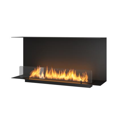 InFire - Indbygget biopejs 100x45 cm 3kW sort