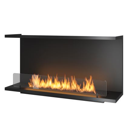 InFire - Indbygget biopejs 100x50 cm 3kW sort