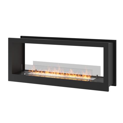 InFire - Indbygget biopejs 120x50 cm 3kW bifacial